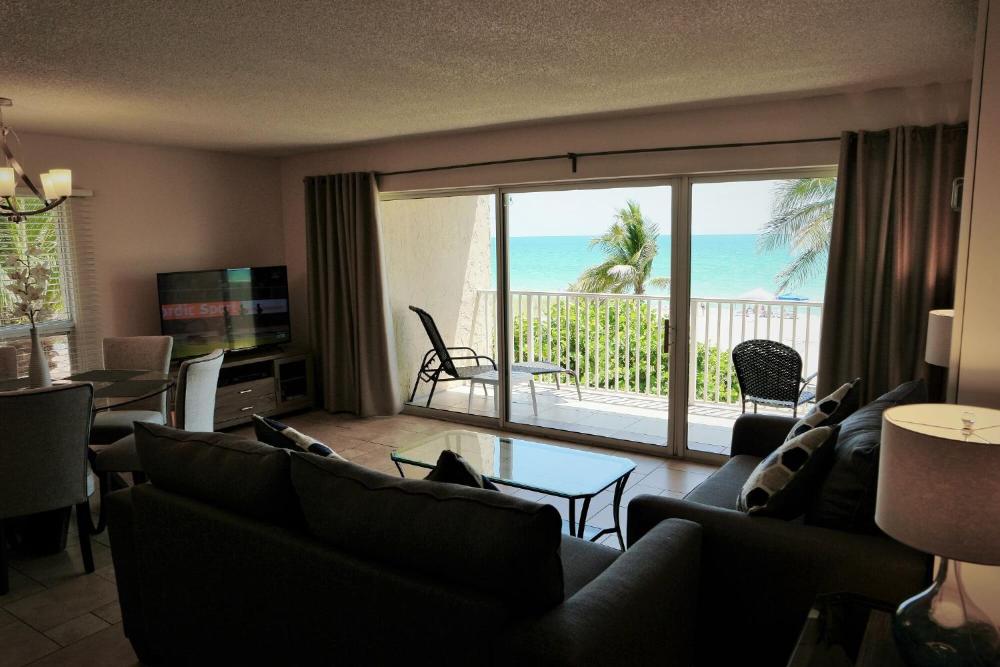 Beach and sunset view from your balcony
